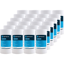 SpiroPure SP-P1-478 5x2,5 1 mikron spundet smeltebl?st polypropylen sediment vandfilterpatron SDC-25-0501 (?ske med 24)