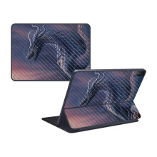 MightySkins Carbon Fiber Skin for Apple iPad Pro Smart Keyboard 12.9" (2018) - Dragon Fantasy - Durable Finish