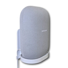 Mount Genie Prisvenlig Essentials V?gmonteringsb?jlestander til Nest Audio (hvid 1-pakke): Skrue- og skruel?s installationsmuligheder Det slankes