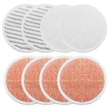 Spinwave Mop Pads Replacement Set Compatible with Bissell Spinwave 2039A 2124: 4 Heavy Scrub Pads 2 Soft Pads 2 Scrubby Pads by BeiLan (8Pack)