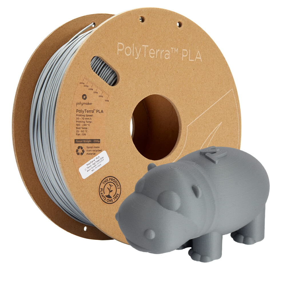 Polymaker Mattes Pla-Filament Fossil Grey 1,75 Mm 1 Kg 3D-Druckfilament Polyterra 3D-Drucker Pla-Filament - Bild 7
