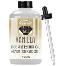 Naturalitana 4 once di olio essenziale di vaniglia per diffusore di sapone, bombe da bagno alla vaniglia, olio essenziale per realizzare candele