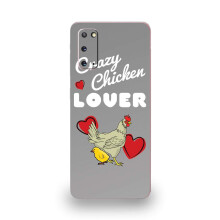Skin MightySkins per Samsung Galaxy S20 - Amante del pollo pazzo | Copertura protettiva per decalcomanie in vinile, durevole e unica | Facile da