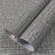 WADILE Grasscloth Peel and Stick Wallpaper 15,7in x 196,8in Getextureerd Contactpapier voor Kasten Faux Linnen Wandpapier Trek en Plak Stof Vinylbeha
