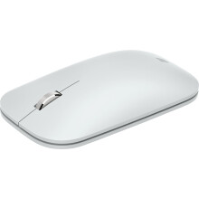 Microsoft Modern Mobile Mouse - Glacier - Comfortable Right/Left Hand Use with Metal Scroll Wheel Wireless Bluetooth for PC/Laptop/Desktop works w