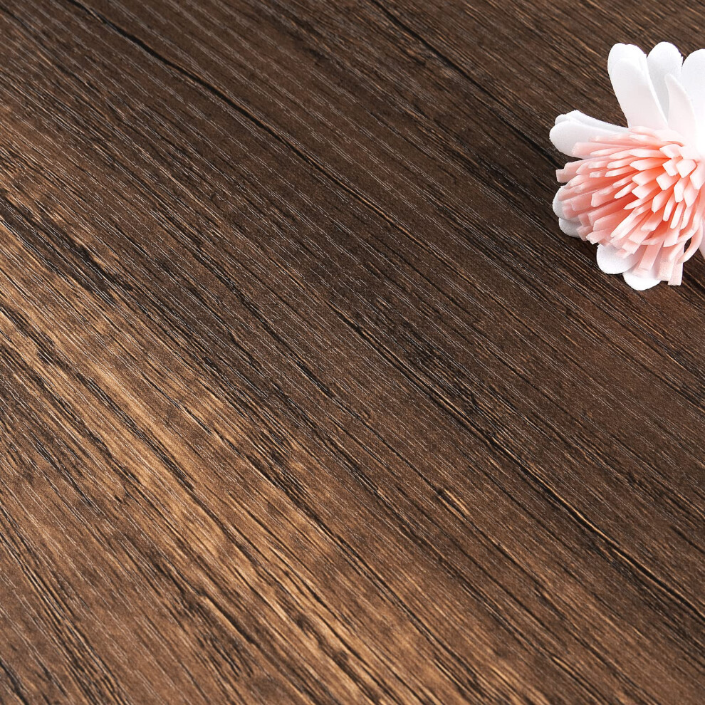 Stickyart Distressed Wood Stick And Peel Wallpaper Brown Textured Wood Wallpaper Self Adhesive Removable Wood Grain Vinyl Wrap For Cabinets Faux Wood 016071779776
