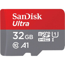 SanDisk 32 GB Ultra microSDHC 120 MB/s A1 Class 10 UHS-I