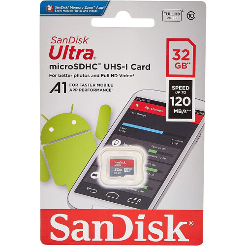 SanDisk SanDisk 32GB Ultra microSDHC 120MB/s A1 Class 10 UHS-I 1