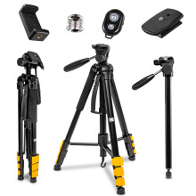 KODAK PhotoGear Treppiede & Monopiede 2-in-1 con Telecomando | Leggero 70” 4 Sezioni Flip-Lock