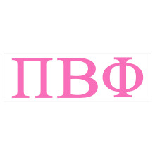 Pro-Graphx Pi Beta Phi Greek Sorority adesivo adesivo alto 2,5 pollici rosa