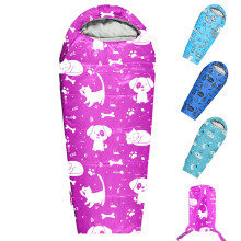 KidzAdventure Mummy Stijl 32 - 59F Kinderslaapzak met Kussenhoes, 4 Seizoenen, Lichtgewicht en Backpacking Stijl