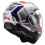 Casco modulare LS2 Casco Valiant II Revo (Bianco Rosso Blu - X-Small) 2