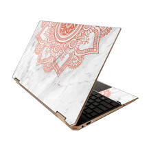 MightySkins Skin pro HP Spectre x360 15"""" (2020) - Rosette Mandala | Ochrann odoln a jedinecn obal na vinylov nlepky | Snadn aplikace Odstrante