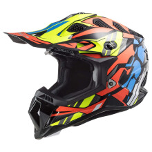 Helmy LS2 Helma MX-Off Road Subverter Evo (Rascal Gloss Black Fluo Orange - X-Small)