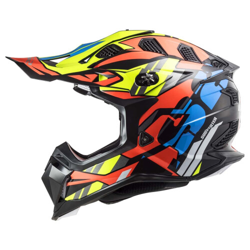 Casco LS2 MX-Off Road Subverter Evo (Rascal Gloss Black Fluo Orange - X-Small) 1