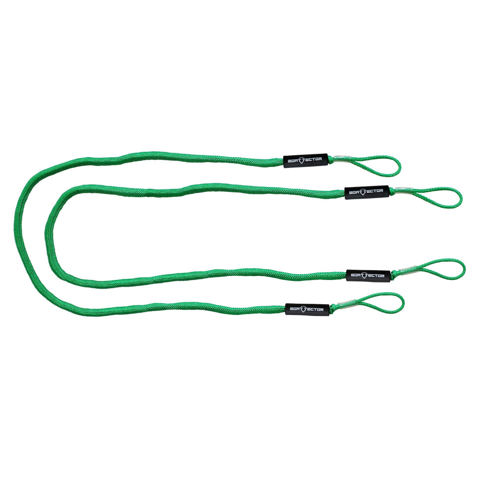 Extreme Max 3006.3092 Boattector Bungee Dock Line Value 2-Pack - 8' Green 811368036842