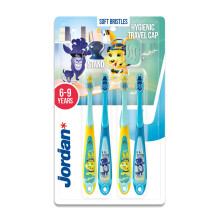 Jordan ? | Step 3 | Kids Toothbrush for Age 6-9 Years Old | 4 Units