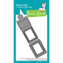 Lawn Cuts Custom Craft Die -Reveal Wheel: Rectangle Window Add-On -LF2520
