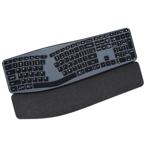 Kryt klvesnice pro Logitech K860 Ergonomic Keyboard Logitech Ergo K860 Wireless Ergonomic Keyboard Protector K860 Split Keyboard Accessories-Black