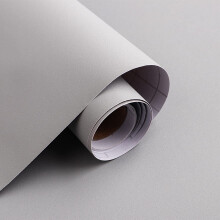 Micpolo Papier peint  dcoller et  coller gris uni 15,7"" x 118"" - Papier contact gris mat pour revtement mural de chambre  coucher, comptoirs