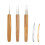 5 Pieces Dreadlock Crochet Hook Tool Kit Braid Hair Dreadlocks Needle 1