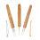 5 Pieces Dreadlock Crochet Hook Tool Kit Braid Hair Dreadlocks Needle 5