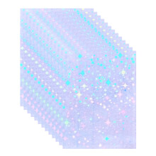 Bleidruck 25 Vellen Sterren Holografisch Duidelijk Vinyl Koud Gelamineerd Film 8.25x11.7 Inch