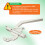 Window Hardware Co - Double Dent Sash Lock (Comes with Screws White) 2
