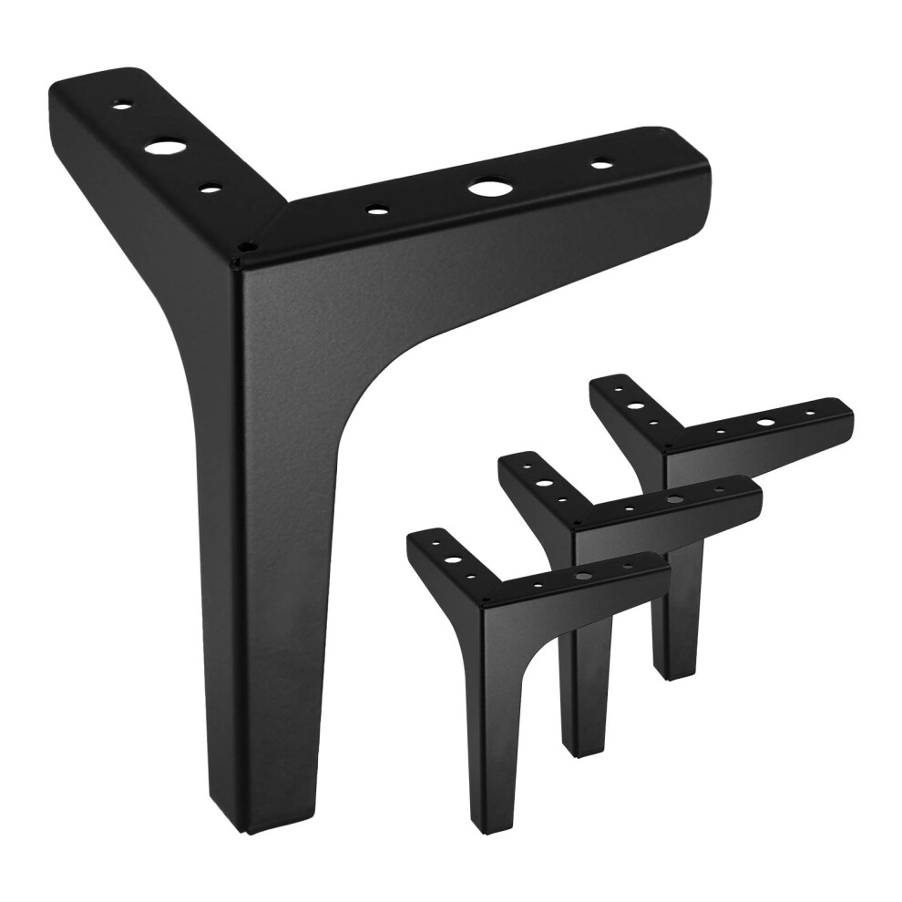 Kyuionty Set Of 4 Furniture Legs 7 Inch Modern Metal Furniture Sofa Legs For Cabinet Couch Sofa Table Cupboard Triangle Furniture Feet Diy Replacem 779640674949