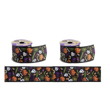 Crafters Square (2 Rolls) HT Halloween lankareunanauhat seppeleeseen Tee itse askartelulahjapaperi Haunted House -koristerusetit 2,5 tuumaa x 9 jalka
