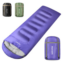 Atarashi Sacos de dormir para adultos Sacos de dormir para mujer para acampar Senderismo y al aire libre 3-4 estaciones Clima cαlido y frνo Liger