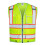 SKSAFETY Γιλέκο Ασφαλείας 10 Θ pocket, Υψηλής Ορατότητας, με Φερμουάρ, Αντανάκλασης 1