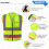 SKSAFETY Γιλέκο Ασφαλείας 10 Θ pocket, Υψηλής Ορατότητας, με Φερμουάρ, Αντανάκλασης 5