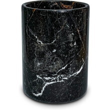 TheWolfard Black Zebra Marble Champagne & Vink?lerspand med poleret inderside - Skridsikret ridsesikker pude Marmor redskabsholder til k?kkenbar