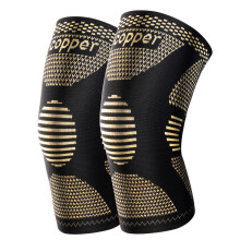 JHVW Copper Knee Brace for Women Men 2 Pack Knee Braces for Knee Pain Knee Support Compression Sleeve for Meniscus Tear ACL & Arthritis Pain Relie