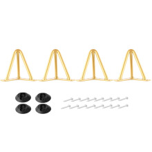 ALXEH Lot de 4 pieds en pingle cheveux en mtal 1/2 diamtre 3 tiges Pieds de table de meubles du milieu du sicle, pieds en pingle c