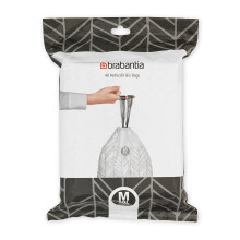Brabantia PerfectFit Mόllbeutel (Grφίe M/16 Gal) Dicke Kunststoff-Mόllbeutel mit Kordelzuggriffen (40 Beutel)