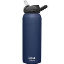 (1 Litre, Black) CamelBak Eddy Vacuum Insulated Stainless Steel Bottle Filtered By Lifestraw 1 Litre Leakproof Flask