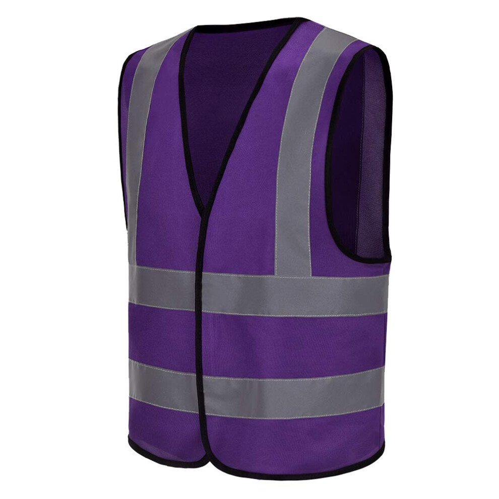 Aykrm Purple Safety Vest Big And Tall (Xs-8Xl) (6Xl-7Xl-8Xl Purple) 679070050903