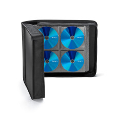 SANWA CD-doosje met 240 capaciteit Blu Ray-hoeshouder Filmmuziek Mediaschijf-portemonnee Hardshell DVD VCD-bindmiddel Opbergdoos Draagbare ritssluiti