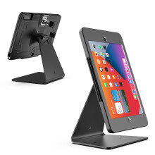 DDSHOW Desktop Anti-Theft Security Kiosk Stand Holder kabinet til iPad 10,2-tommer (9. Gen.2021 8. Gen.2020 7. Gen.2019) med l?s og n?gleflip &36