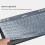 Tastaturabdeckung für Logitech Wireless MK360/K360 - Clear 4