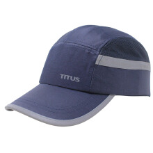 TITUS Leichte Sicherheits-Anstoßkappe – Schutzmütze im Baseball-Stil (Navy Poly-Blend Reflektierend)