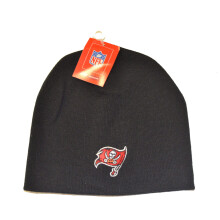 Reebok Tampa Bay Buccaneers b?rne-/b?rnsort hue uden manchetter - Youth NFL Knit Skull Cap