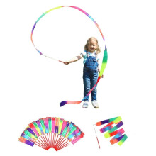dervea 20 Pack Ribbon Dansestave Festgaver til b?rn Regnbue F?dselsdagspynt Prinsesse Festartikler Piger Festspil Gymnastik Goody Bag Stuffers (R