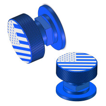 Svejseh?ttehjelm Pipeliner Fasteners - 1 Par Bl? USA Flagm?nster Aluminiumhjelm Pipeliner Hovedbekl?dning Reservedele Tilbeh?r Skruer Flip Hood A