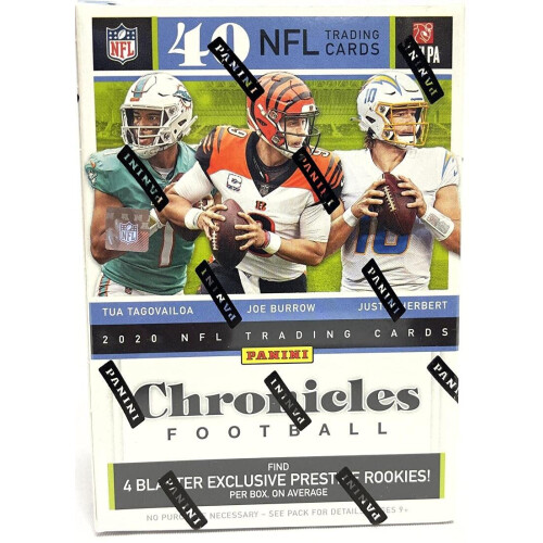 2020 Panini Chronicles Football 8-Pack Blaster Box (40 NFL-samlekort)