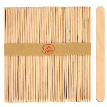 50 pinde popsicle sticks 4,5 tommer naturligt tr? h?ndv?rkspinde til is STEM voks applikatorer fra CraftySticks