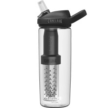 (600ml, Clear) CamelBak Eddy Bottle Filtered By Lifestraw BPA Free Charcoal Dual Filter 600ml