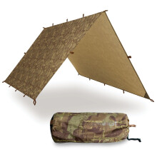 AquaQuest Defender Tarp - Telo impermeabile resistente (20.000 mm) con cuciture nastrate per campeggio Bushcraft e sopravvivenza - 13?10 True Ter